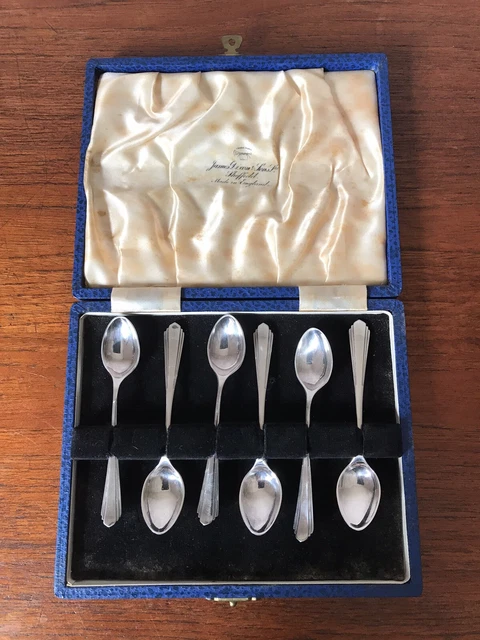 VINTAGE JAMES DIXON & Sons Silver Plate Teaspoons Cutlery