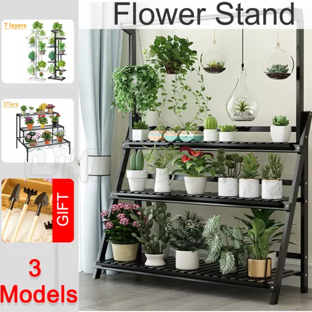 Plant Stand Pot Flower Bed Shelf Storage Rack Holder Garden Outdoor Indoor AU