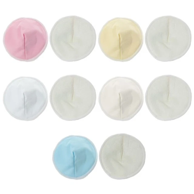 Almohadillas de pecho de bambú orgánicas contorneadas almohadilla de lactancia apta para mamá para la alimentación del bebé