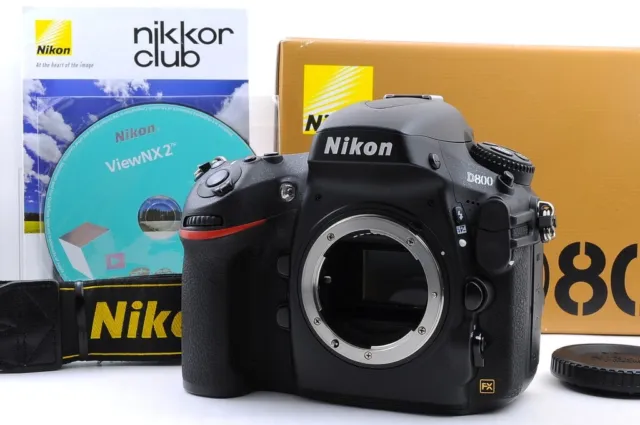 [ Mint +] Nikon D800 36.3MP SLR Digital camera w BOX from Japan 14,189 shots
