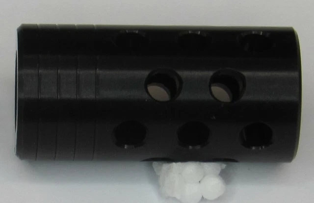 1/2x28 TP Thread Muzzle Brake Compensator Anodzed Black For 9mm | eBay