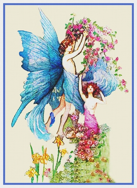 Kit Point De Croix Berceau Fée Nacre - Motif Compté Warwick Goble