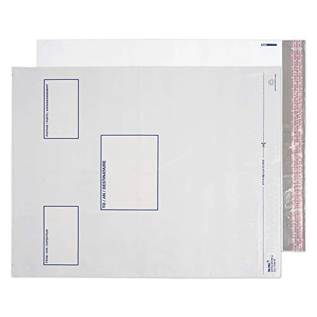 (TG. 525 x 450 mm) Purely Packaging - Busta in polietilene con chiusura adesiva