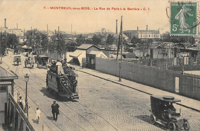 Cpa 93 Watchman Sous Wood La Rue De Paris A La Barriere