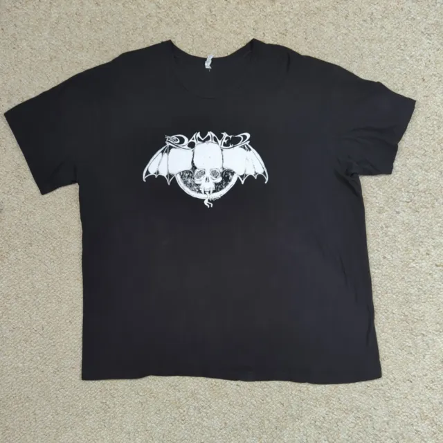 The Damned Bat Skull T Shirt Mens 2XL Black Graphic Print Punk Rock Band Tee