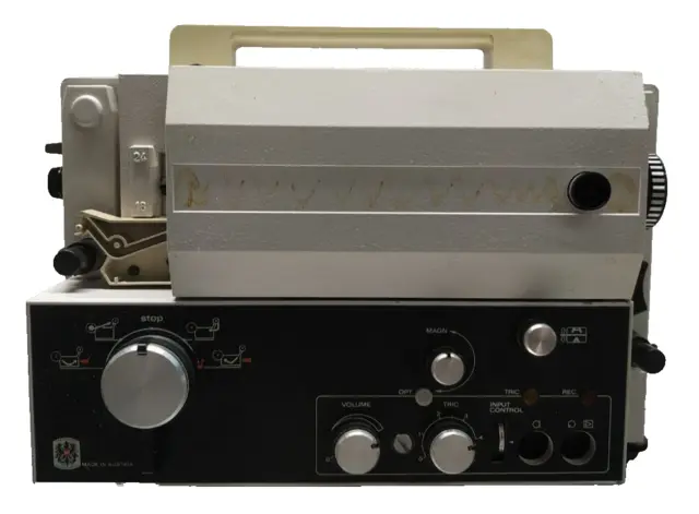 Proyector de películas vintage retro antiguo Eumig Mark S 810 D normal 8 + Super 8