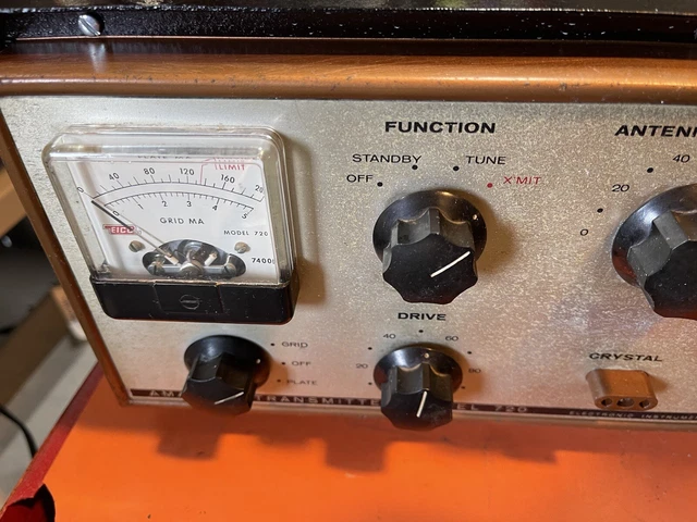 Eico 720 TRANSMITTER Works On CW PAINTED CASE SWITCH ADDED NASTY LOOKING Eico 720 TRANSMITTER Works On CW PAINTED CASE SWITCH ADDED NASTY LOOKING