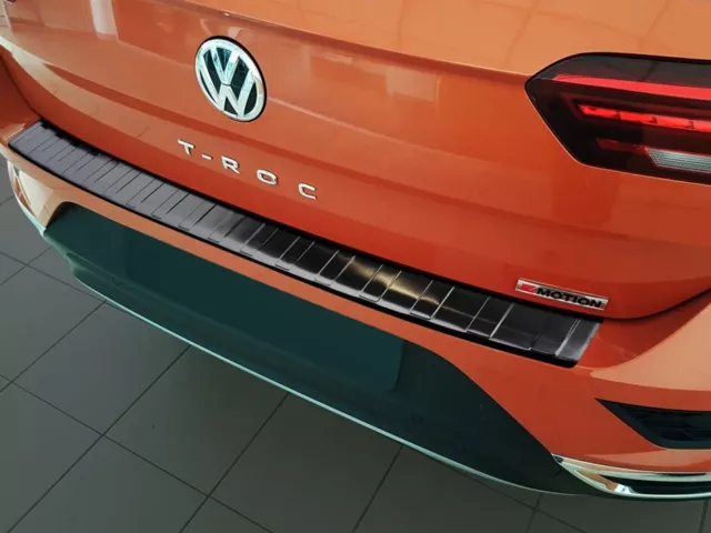 Ladekantenschutz Edelstahl anthrazit für VW T-Roc ab 2017 Stoßstangenschutz