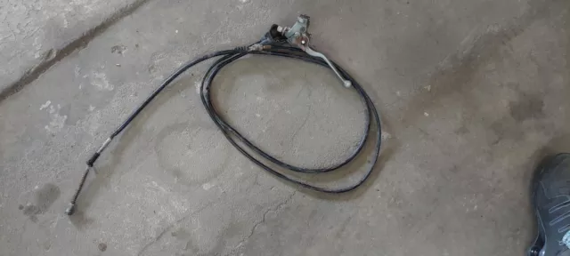 Honda atc 250sx left handlebar brake assembly with Both cables And Lever fn