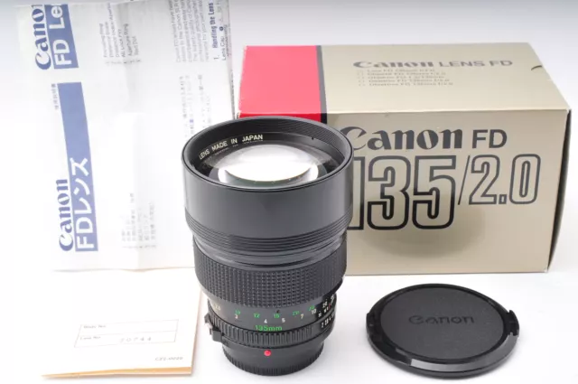 [MINT in Box] Canon New FD NFD 135mm f2 MF Telephoto Lens From JAPAN #808