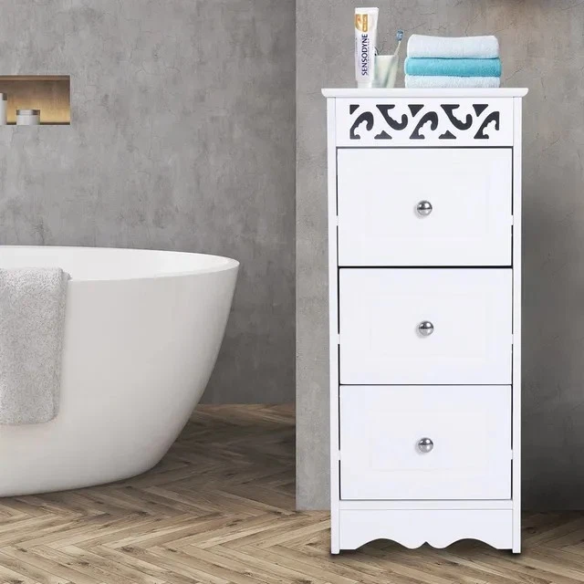 HOMCOM STORAGE CABINET, multifunctional drawer for living room and ...