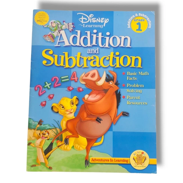 ディズニーラーニング 読み書き算数ワークブック1 Disney Learning DISNEY ADVENTURES IN Learning Addition Subtraction Educational
