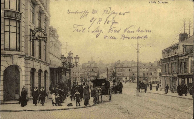 1. WK War Feldpostkarte Westfront Militär Postkarte ab Bad Nauheim nach Leipzig