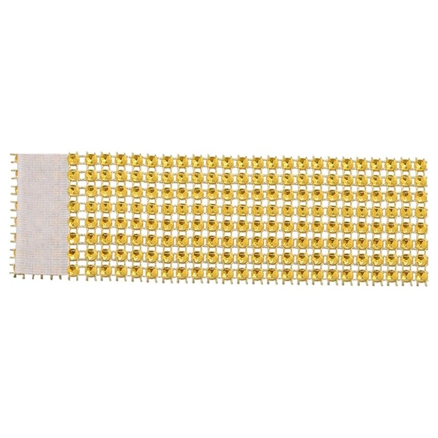Set di 100 Anelli Tovaglioli Strass Strass Autoadesivi per F7W2