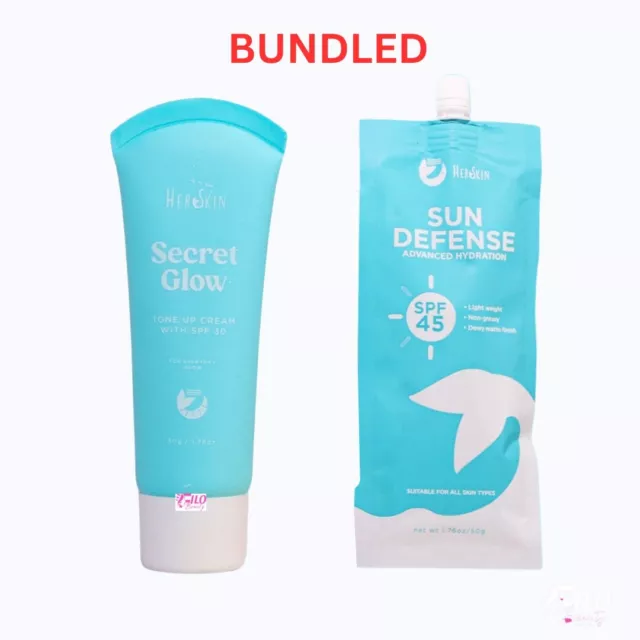 Herskin Sun Defense 50g & Herskin Secret Glow Tone Up Cream Sunscreen 50ml