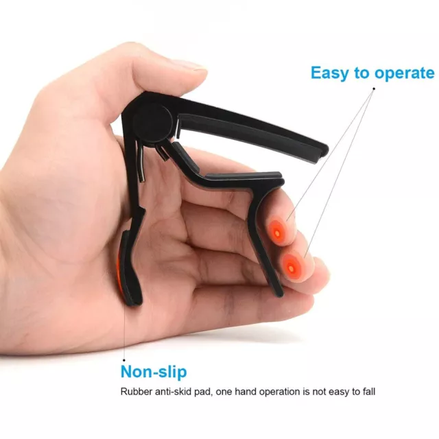 Guitar Capo Trigger Quick Change Key Clamp Ukulele Mandolin Acoustic Electric 3