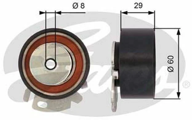 GATES Galet tendeur pour FIAT BRAVO MAREA T43068 - Pièces Auto Mister Auto