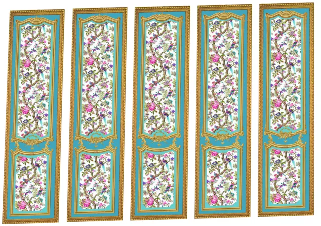 Dolls House Victorian Wall Panels choose from 1/12th or 1/24th scale #07