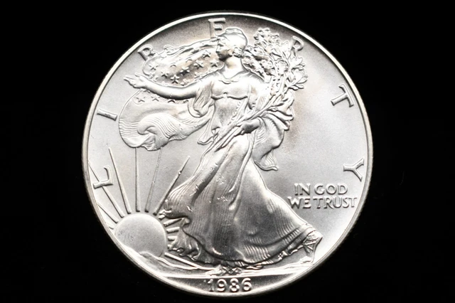 1986 1 OZ American Silver Eagle #25JULY011 $95.78 - PicClick CA