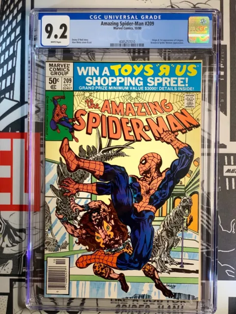 Amazing Spider-Man #209 Newsstand CGC 9.2 1st Appearance Calypso Kraven MCU
