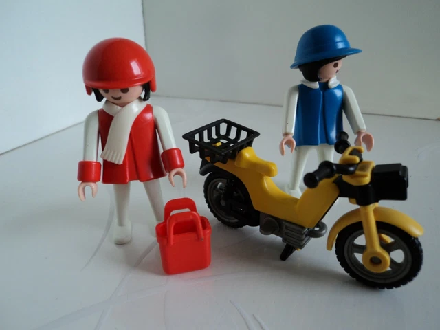 Playmobil Vintage City Life - Femme Voyageuse Avec Valise Et Avion (Set 4310 De 2006) - Occasion