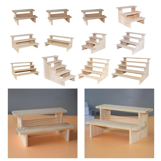 PRÉSENTOIR BOIS COLONNE Montante Pour De Figurines Rack D'affichage EUR