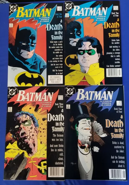 Batman #426-429 Complete A Death in the Family Set  DC  comics 1988