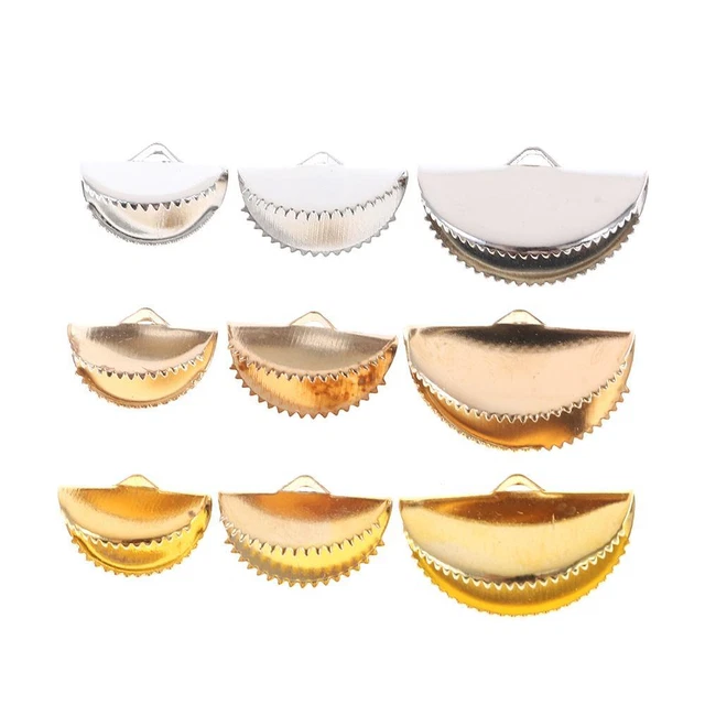 Gold, Silber, Weiß k Crimp band Eisen Halbrundes Lesezeichen  Schmuck Zubehör