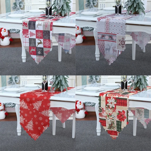Corridoio da tavolo in poliestere festivo per Natale perfetto per feste e riunio