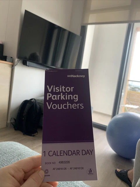 hackney visitor parking vouchers x 7