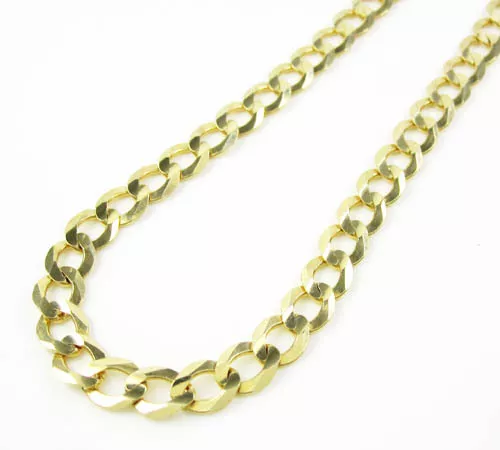 24' 5,7 mm 10k or jaune Miami cubain bordure collier épais homme 17,6 g