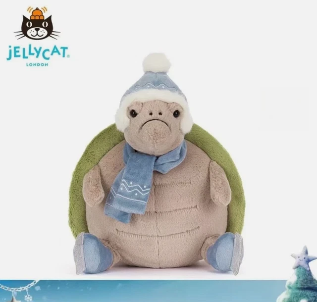 Jellycat Timmy Turtle Skating Plush Toy With Tag Turtle Dolls Christmas