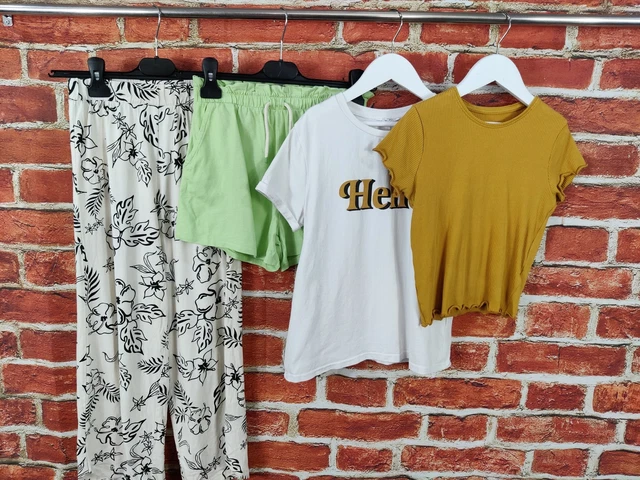 Girls Bundle Age 11-12 Years Zara Primark H&M Trousers Shorts Top T-Shirt 152Cm