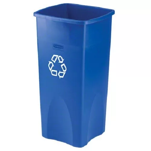 Rubbermaid 3569-73 Untouchable Blue Recycling Trash Container, 23 Gallon, Blue