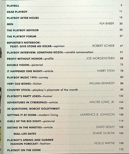 VINTAGE PLAYBOY MAGAZINE April 1992 VG Big Eight College Girls Cady Cantrell CF £6.33 - PicClick UK