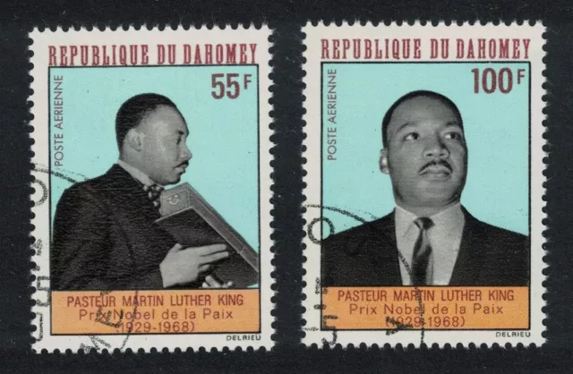 Dahomey Martin Luther King Commemoration 2v 1968 CTO SG#329-330 MI#347-348