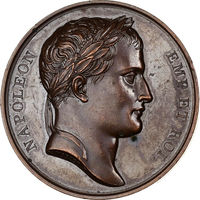 Médaille En Bronze – Napoléon Ier, Bataille De La Moskowa (133-27/A2)