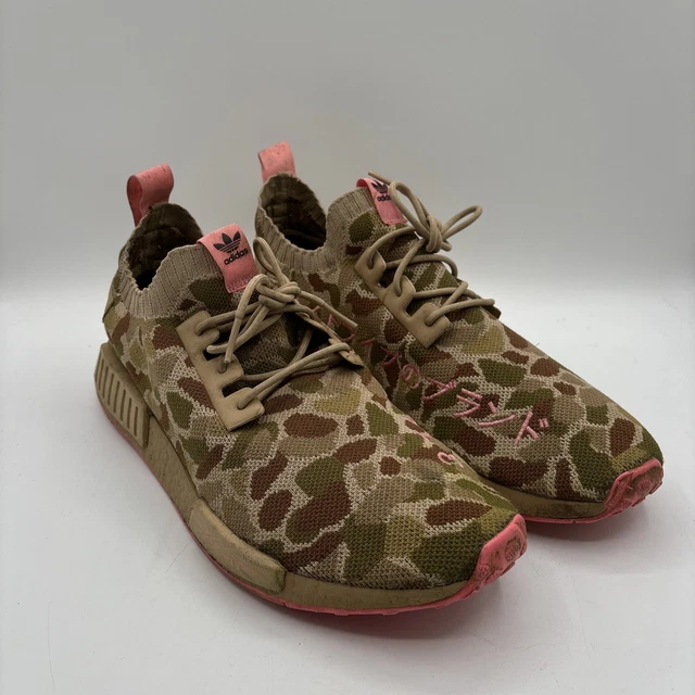ADIDAS NMD_R1 PRIMEKNIT Sneakers Men's Size Camo Hyper Pop MS