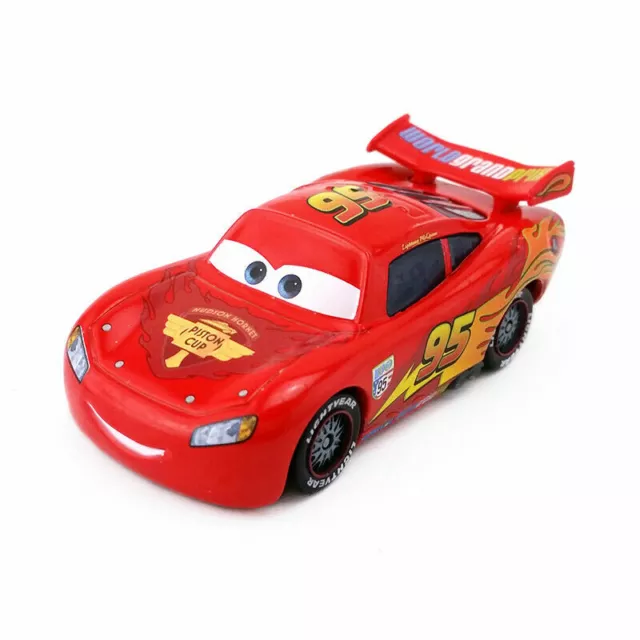 Disneys Pixar Cars 2 Lightning McQueen Diecast Toy Car 1:55 Model Boys Gift