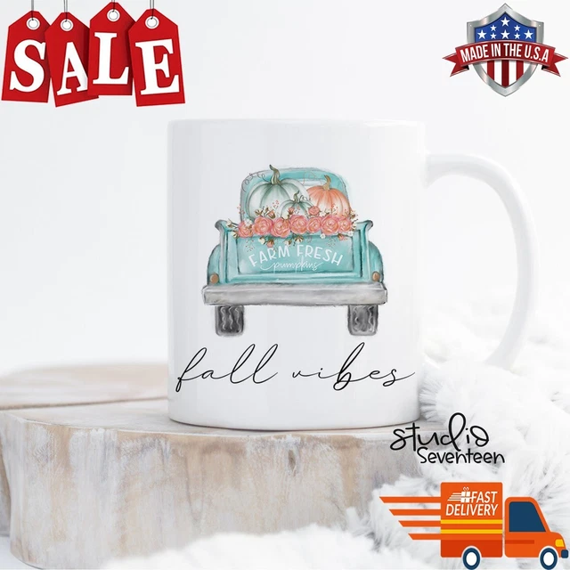 Fall Vibes Mug, Fall Coffee Cup, Best Friend Gift, Pumpkin Spice Mug, Fall Birth