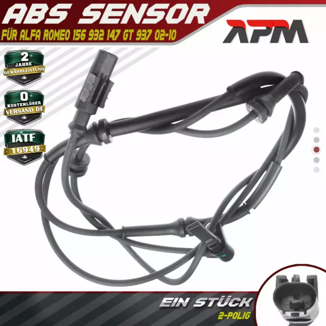 ABS Sensor Vorderachse für Alfa Romeo GT 937 156 932 147 2002-2010 46823094