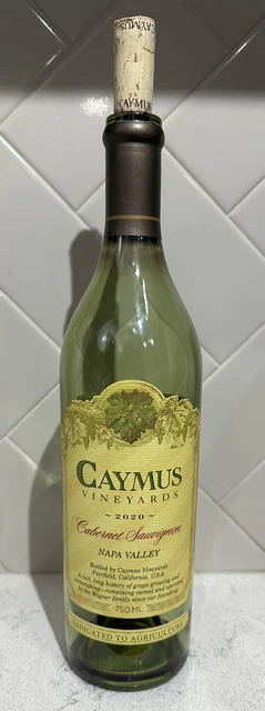 Caymus Vineyards 2020 Cabernet Sauvignon Napa Valley 750ml Empty Wine Bottle