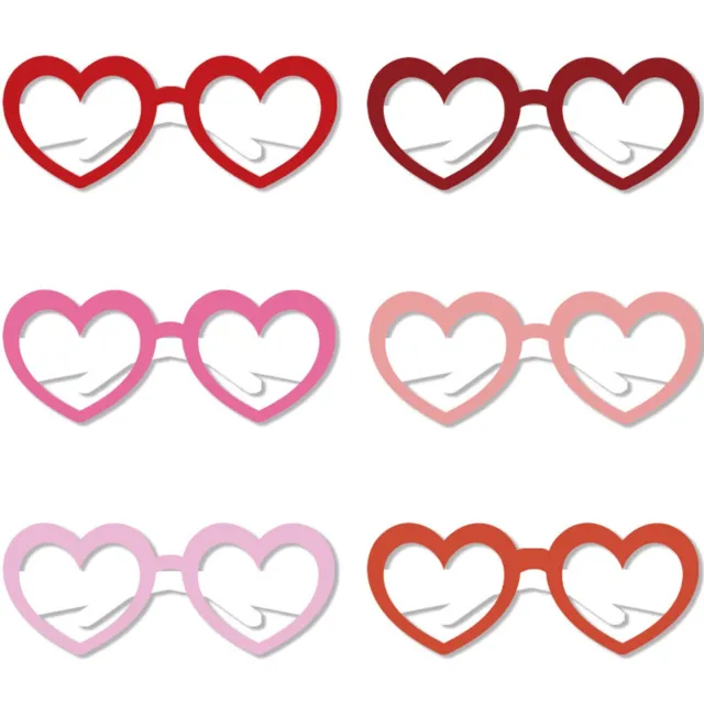 Valentine's Day 3D Paper Glasses Party Funny Photo Props Decoration