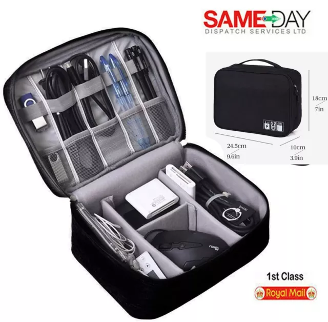 Travel Cable Organizer Bag Electronic USB Accessories Storage Charger Drive Case