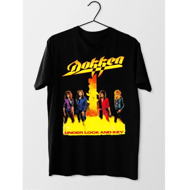Hot DOKKEN UNDER LOCK AND KEY logo  Gift Family Men All Size T-Shirt QN74