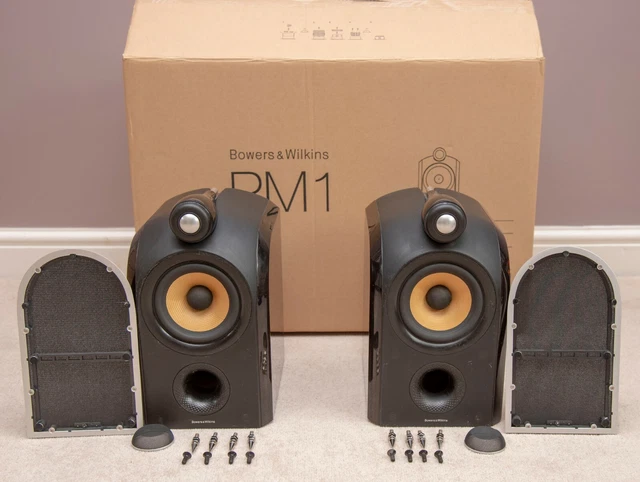 B W PM 1 PM1 Bowers Wilkins Speakers Mocha Gloss BOXED EUR 1.551