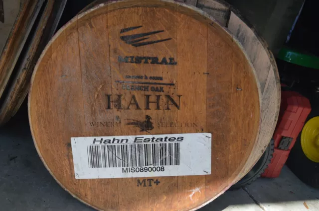 Hahn Estate Monterey Vineyard Wine Barrel Lid/Head