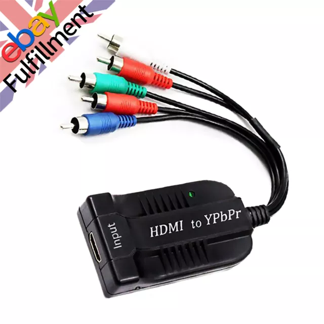 Plug&Play HDMI to 1080P YPBPR Component Video 5RCA RGB Adapter R/L Audio Output