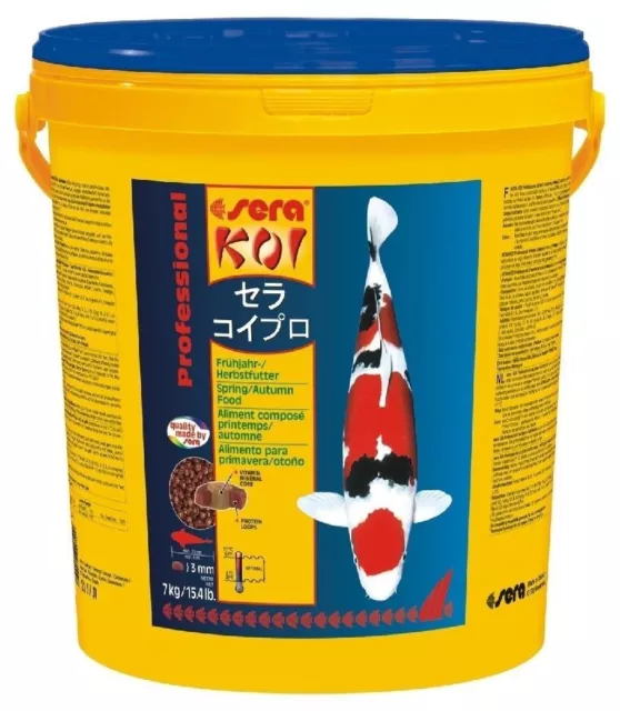 Sera Prof. Koi Primavera / Otoño 21 Cubo de Litros Alimento Especial Peces