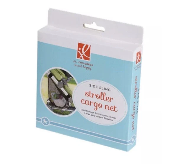 J.L. Childress Side Sling Stroller Cargo Net, Add Easy Storage and Organization